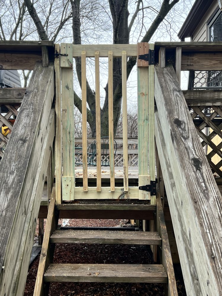 A wooden fence