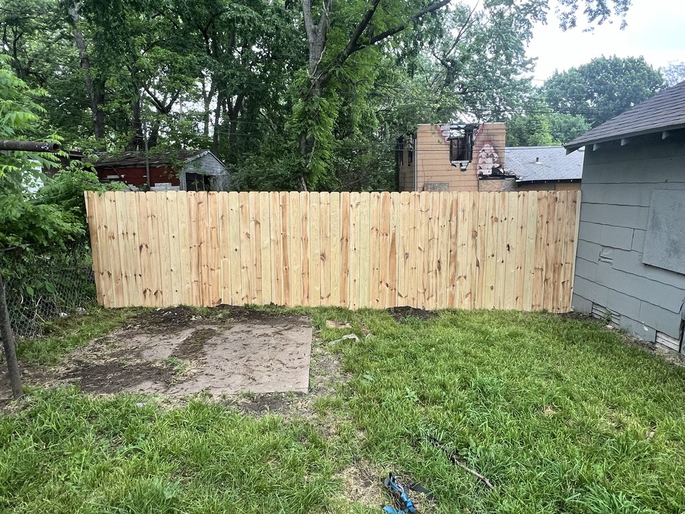 A wooden fence